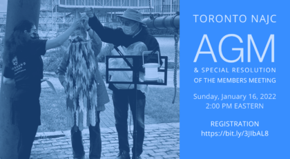 Online AGM  – Sunday, January 16, 2022